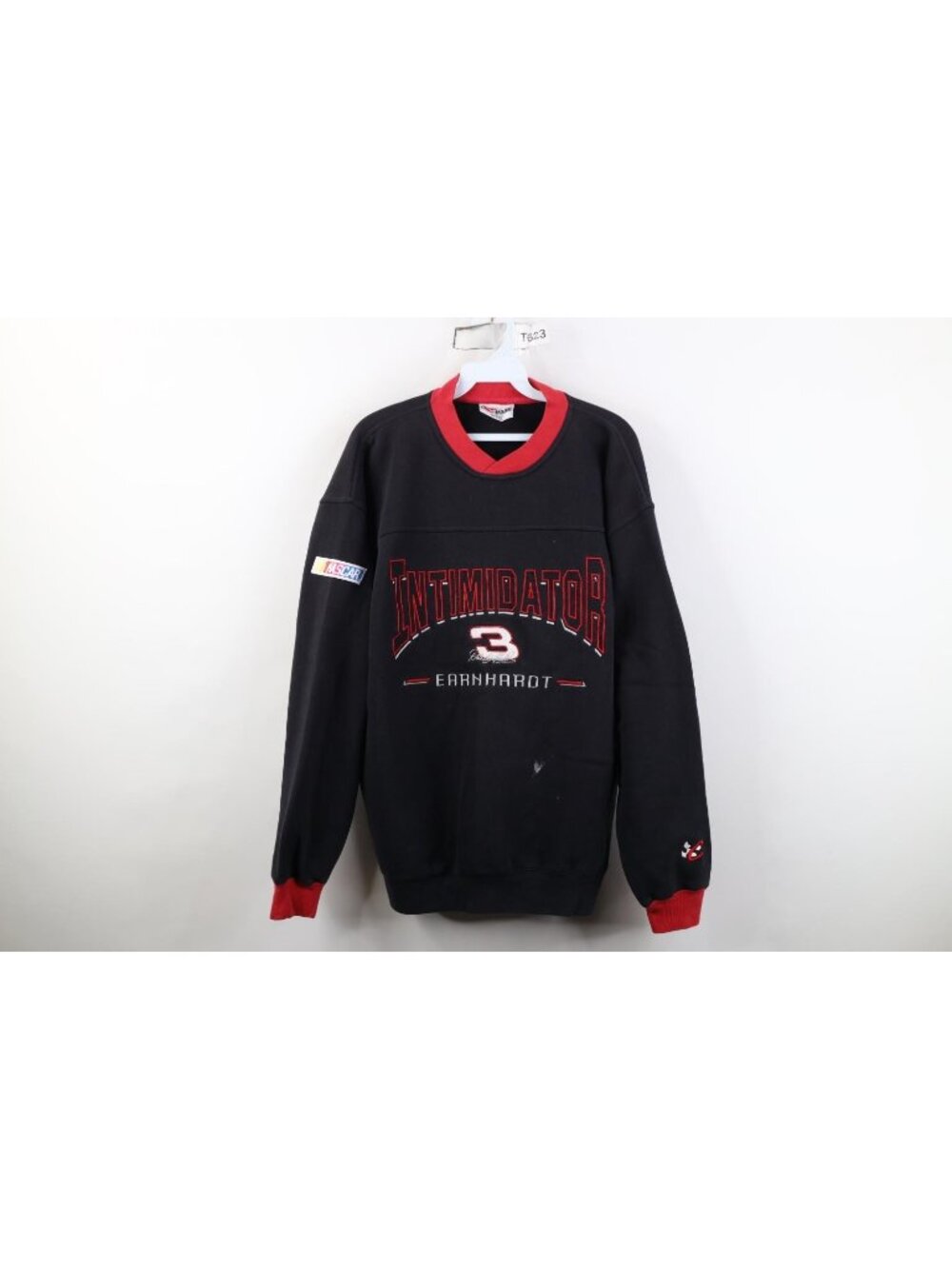 Vintage 90s NASCAR Mens Medium Dale Earnhardt Intimidator Sweatshirt Black #3